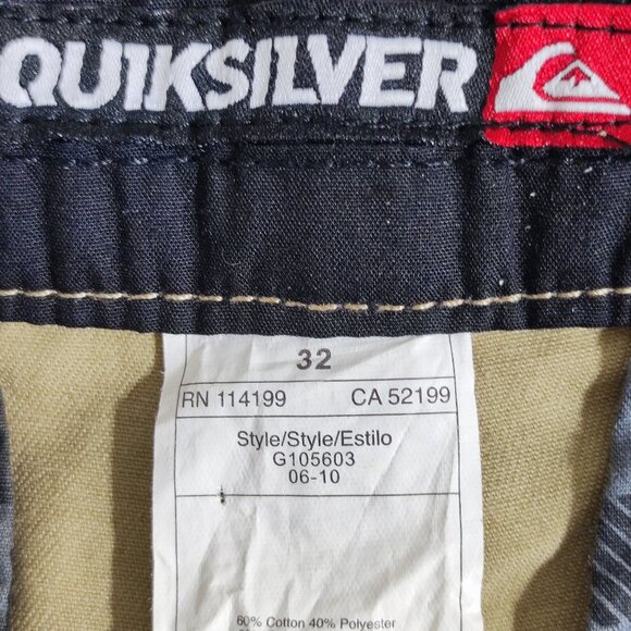 Quiksilver chino pants men's size 32 cream colour Casual Surfer Sporty - Picture 6 of 13